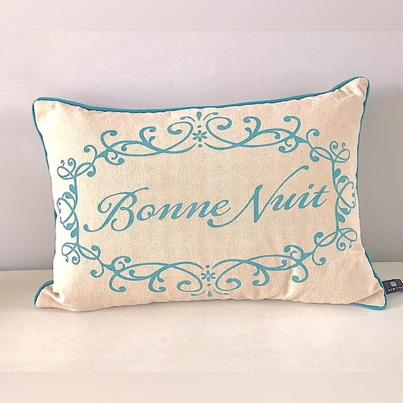 NWOT Newport Down Pillow. “Bonne Nuit”💫 - Picture 1 of 9